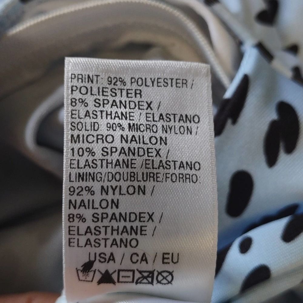 NEXT Blue Dalmatian Print Tankini Swim Bikini Top 32 B/C - Picture 9 of 10